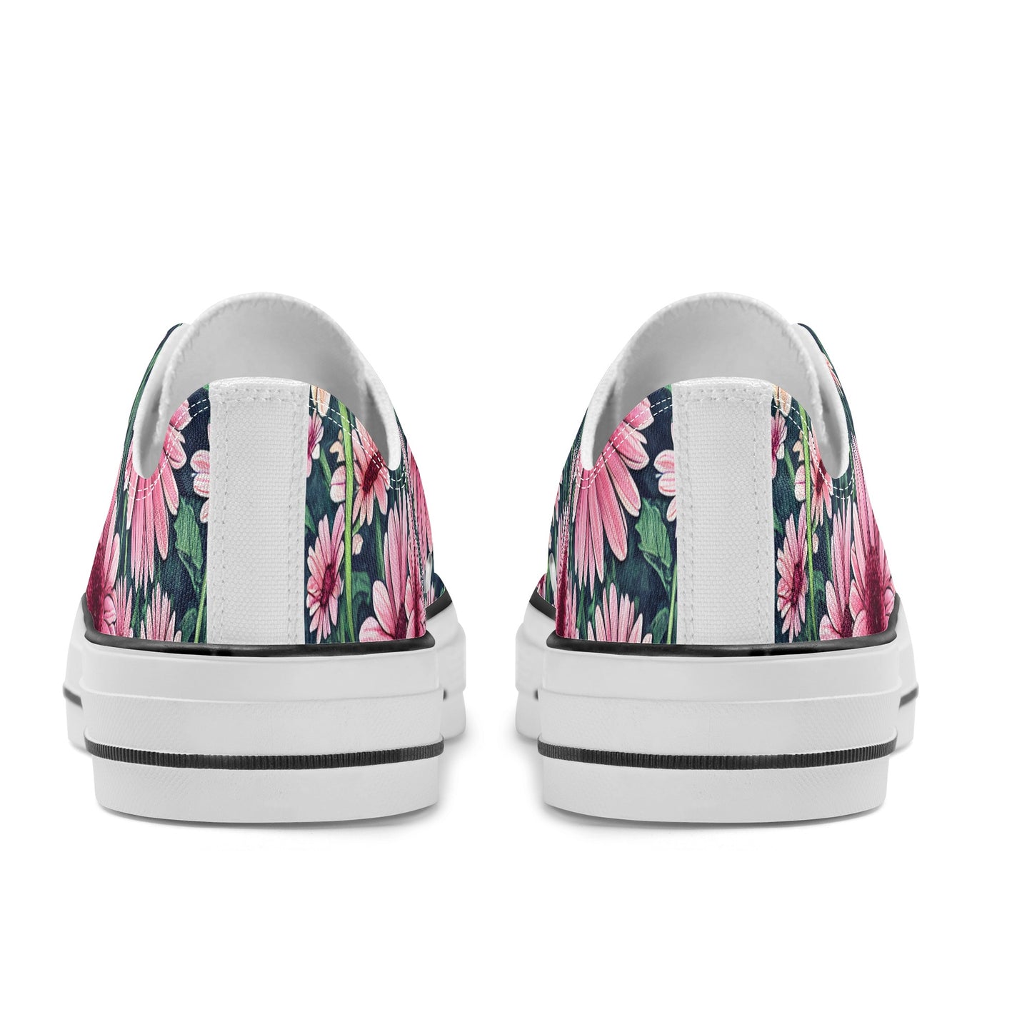 Gerbera Daisy Flowers Collection - Mens Classic Low Top Canvas Shoes for Garden Lovers