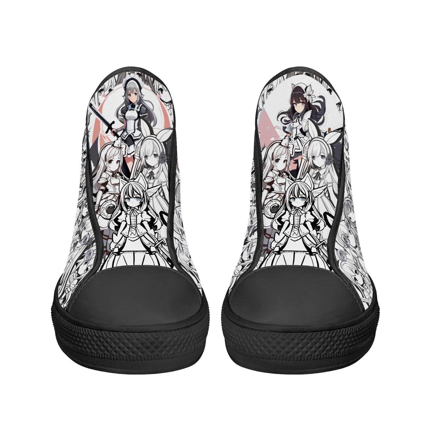 Anime Pattern Collection - Womens Classic High Top Canvas Shoes
