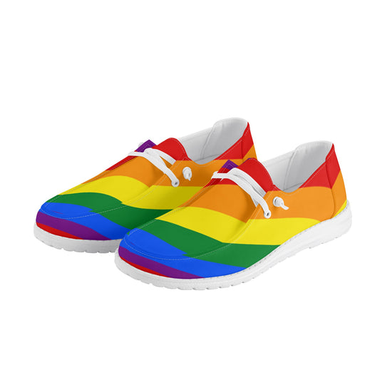 Rainbow Pride Collection - Mens Canvas Loafers