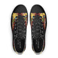 Black Abstract Design Pattern - Mens Classic Low Top Canvas Shoes for Footwear Lovers