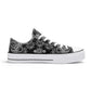 Black & White Abstract Design Pattern - Mens Classic Low Top Canvas Shoes for Footwear Lovers