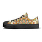 Yellow, Orange and Blue Mandala Pattern - Mens Classic Low Top Canvas Shoes for Footwear Lovers