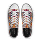 Orange, Red and Blue Mandala Pattern - Mens Classic Low Top Canvas Shoes for Footwear Lovers