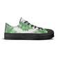 Green Tie Dye Pattern - Mens Classic Low Top Canvas Shoes for Footwear Lovers
