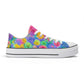 Flowers Mens Low Top Shoes, Garden Classic Canvas Converse Sneakers.