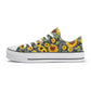 Sunflowers Mens Low Top Shoes, Garden Classic Canvas Converse Sneakers.