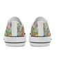 Mushroom Womens Low Top Shoes, Garden Classic Canvas Converse Sneakers.