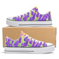 Lavender Womens Low Top Shoes, Garden Classic Canvas Converse Sneakers.