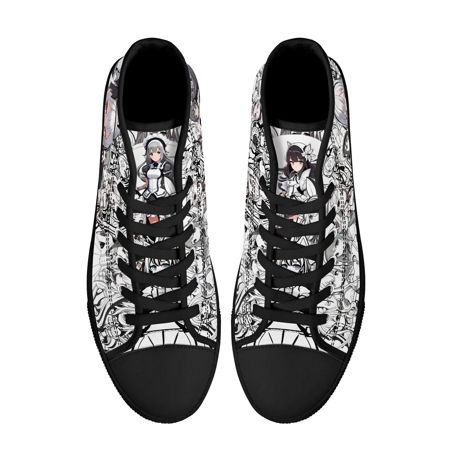 Anime Pattern Collection - Mens Classic High Top Canvas Shoes