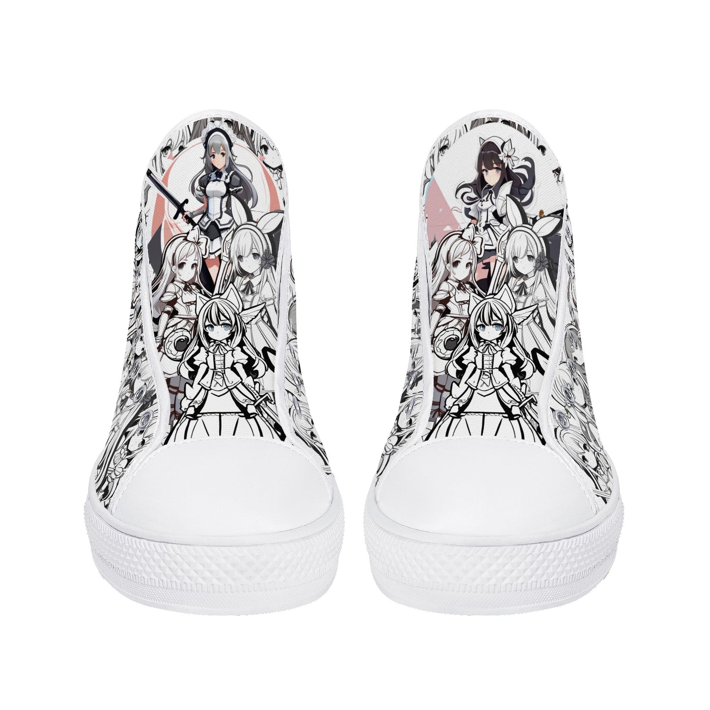 Anime Pattern Collection - Mens Classic High Top Canvas Shoes