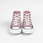 Checkered Pattern Collection - Classic Unisex High Top Canvas Sneakers