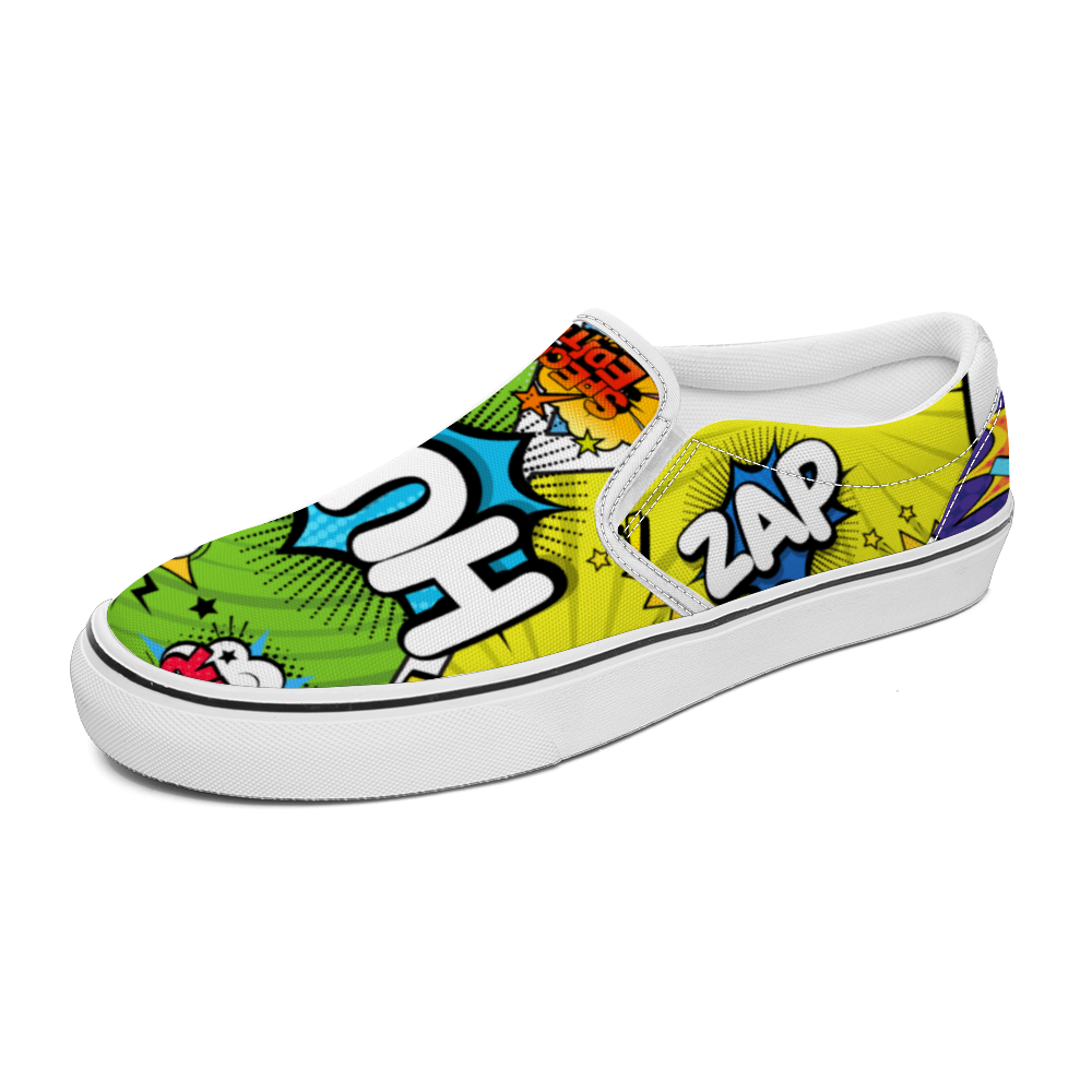 Comic Book Geek Collection - Unisex Slip-On Canvas Sneakers