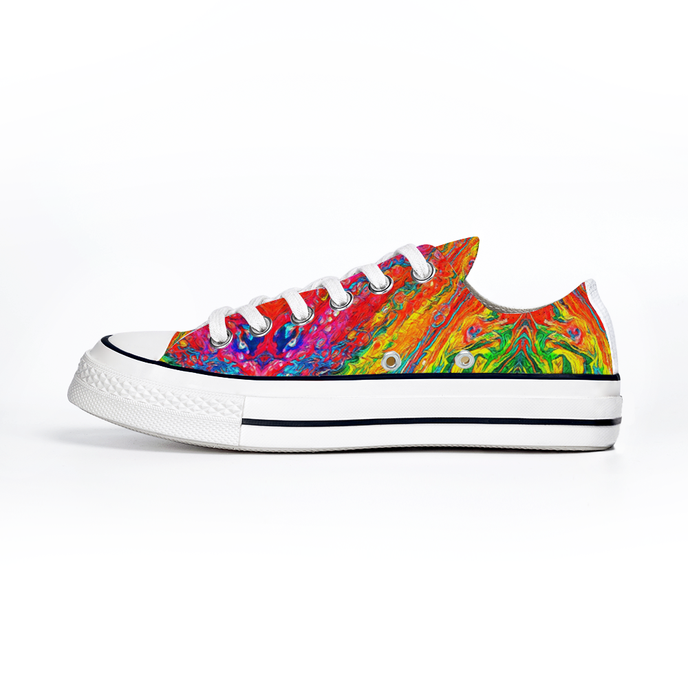 Colorful Collection - Classic Unisex Low Top Canvas Sneakers