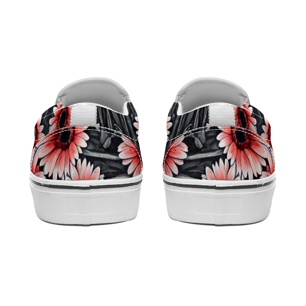 Gerbera Daisy Flowers Collection - Unisex Slip-On Canvas Sneakers