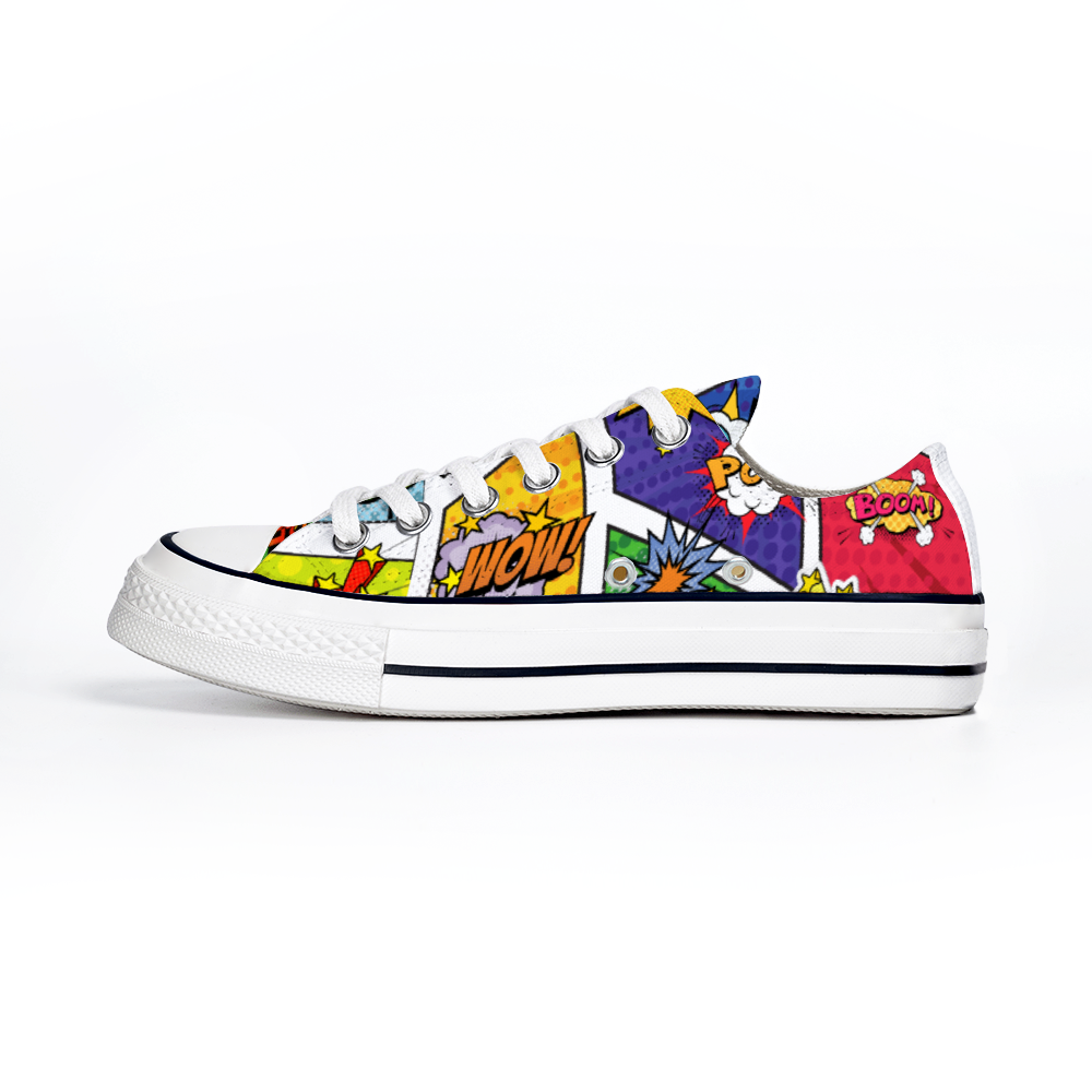 Comic Book Geek Collection - Unisex Low Top Canvas Sneakers